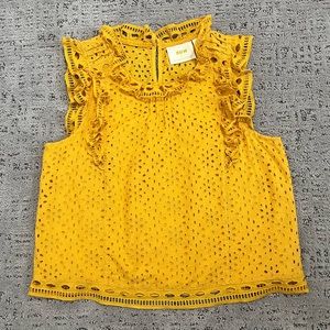 Maeve by Anthropologie Eyelet Blouse